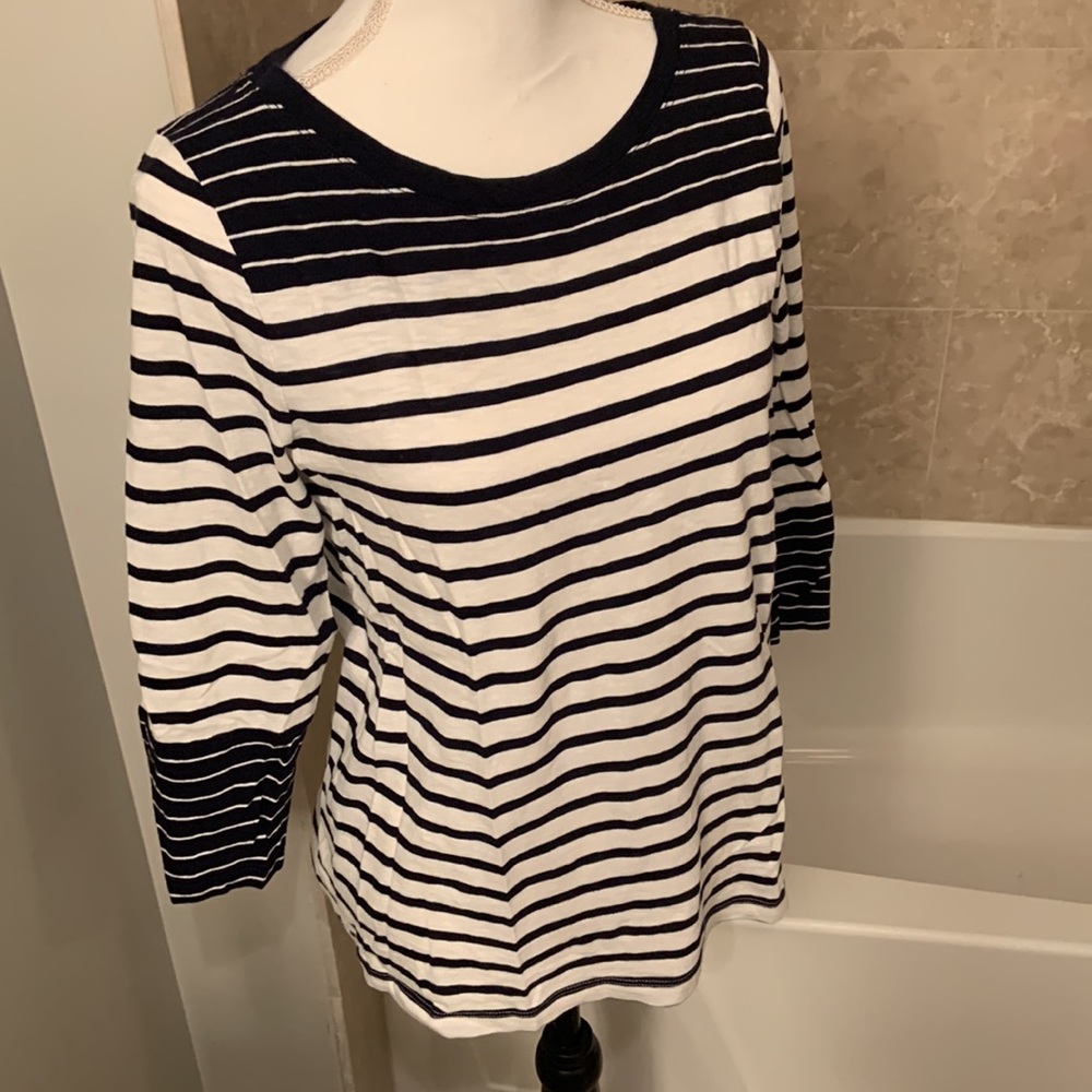 J.CREW Classic Striped Crewneck